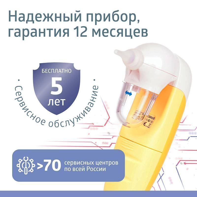 Назальный аспиратор медицинский B.Well WC-150